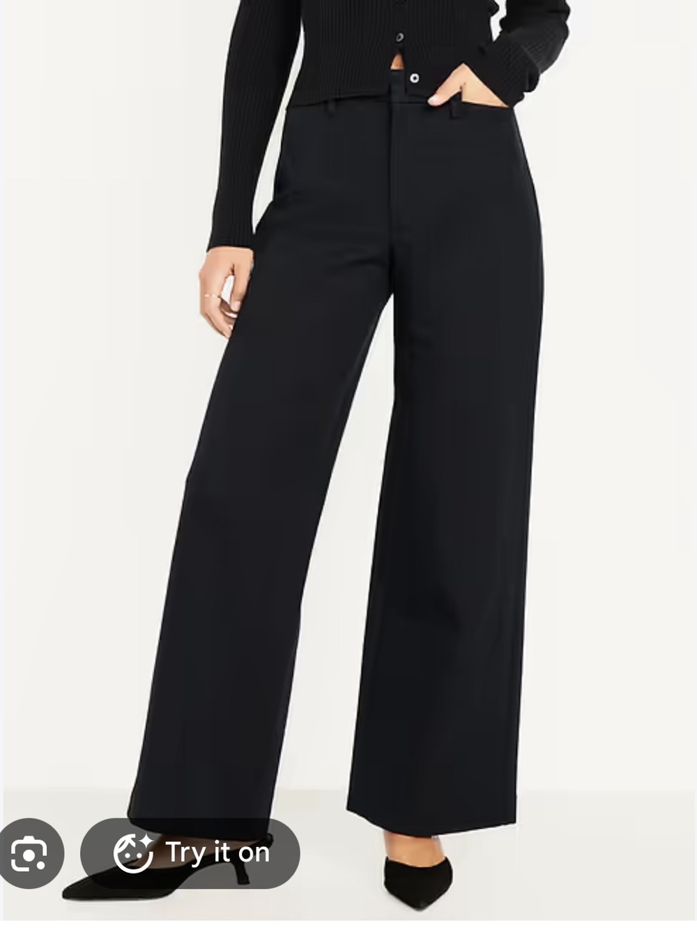 Old Navy High Rise Pixie Super Wide-leg never fade trousers